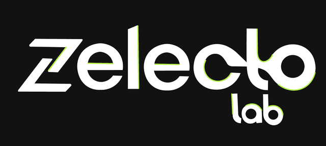 logo de zelecto color fondo negro